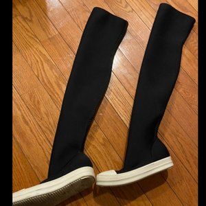 Rick owens drkshdw stocking sock ramones sneakers women size 36
